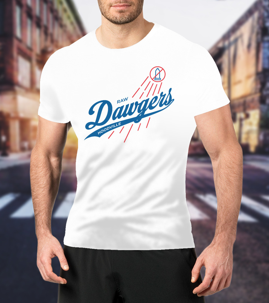 Raw Dawgers Hoodville No Bottles Sign T-Shirt