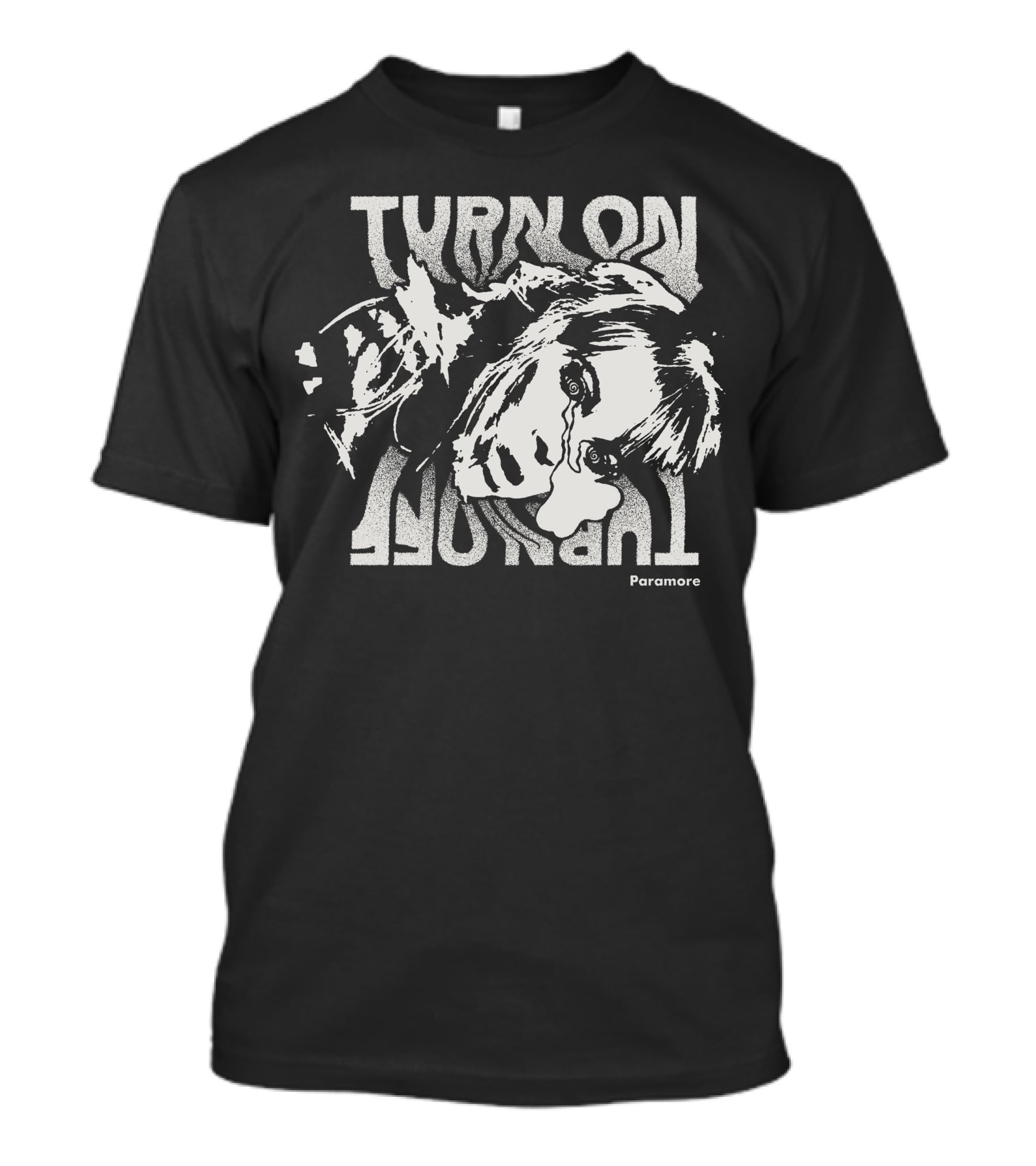 Paramore Turn On Turn Off Distressed Crying T-Shirt