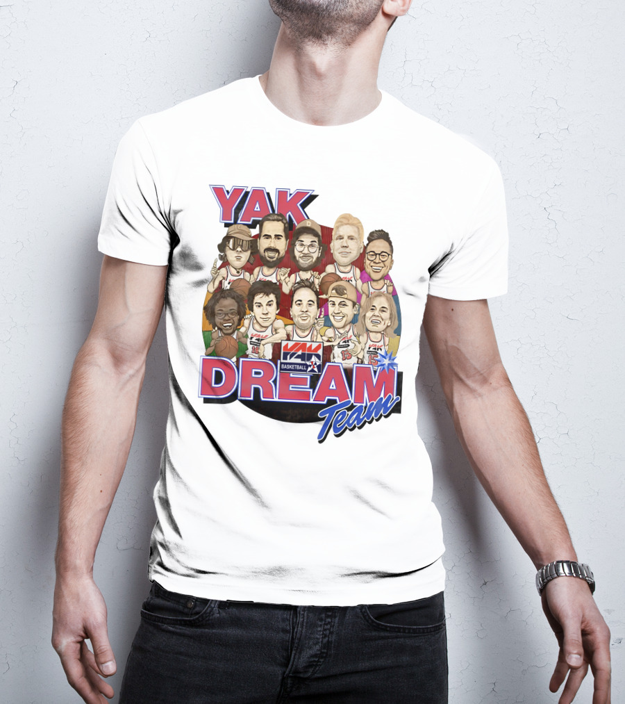 Yak Dream Team Basketball Van Fan T-Shirt