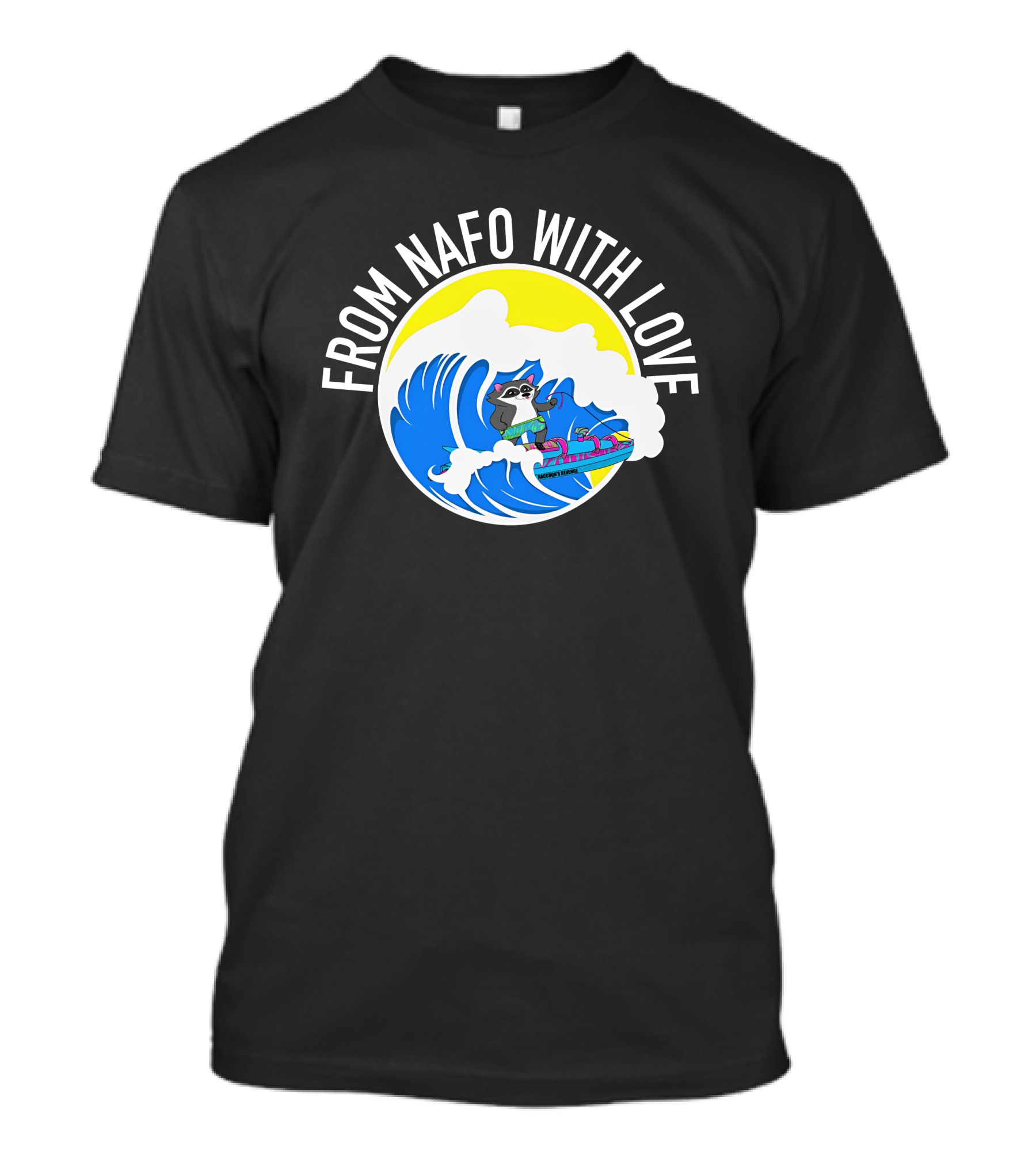 From Nafo With Love Surfing Wave T-Shirt