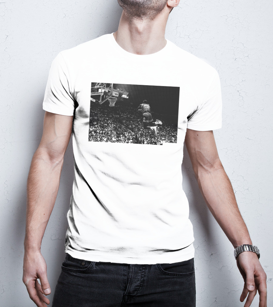 Jordan X Union Slam Dunk Iconic Basketball Moment T-Shirt