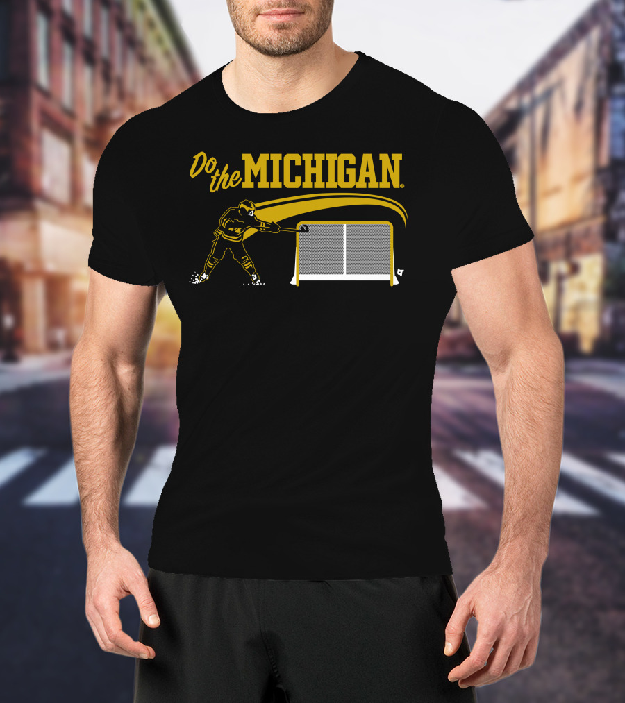 Do The Michigan Hockey Player Scoring Goal T-Shirt