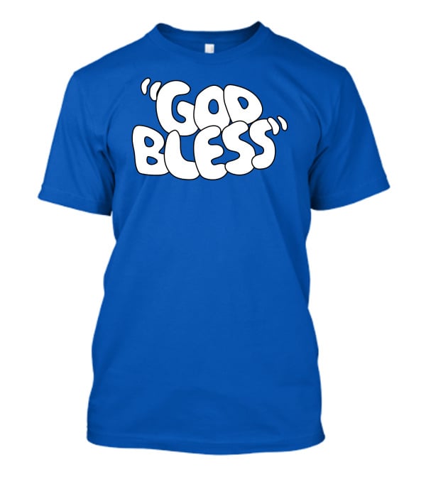 Sal Vulcano God Bless Text Merchandise T-Shirt