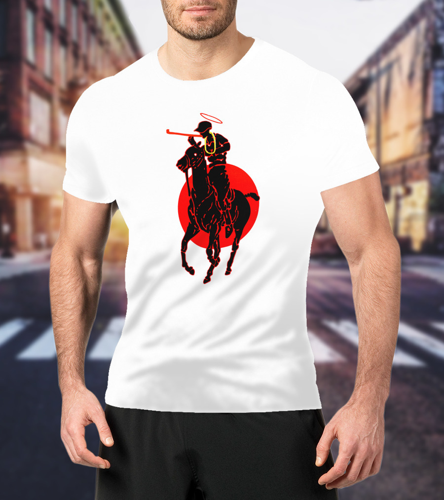 Soto Asa Merch Polo Player Halo Red Circle T-Shirt