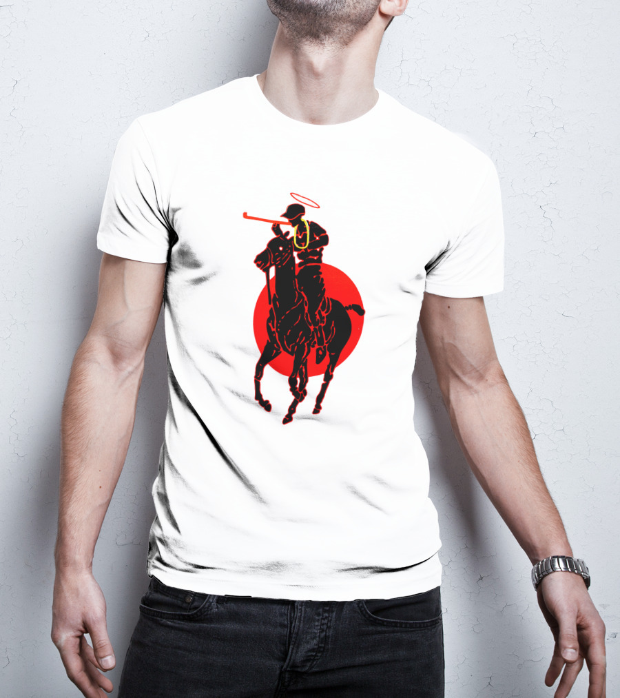 Soto Asa Merch Polo Player Halo Red Circle T-Shirt