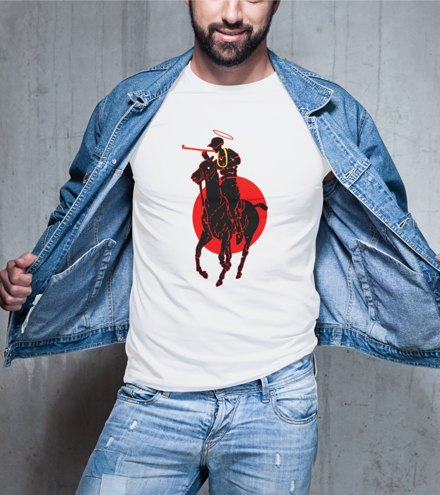 Soto Asa Merch Polo Player Halo Red Circle T-Shirt