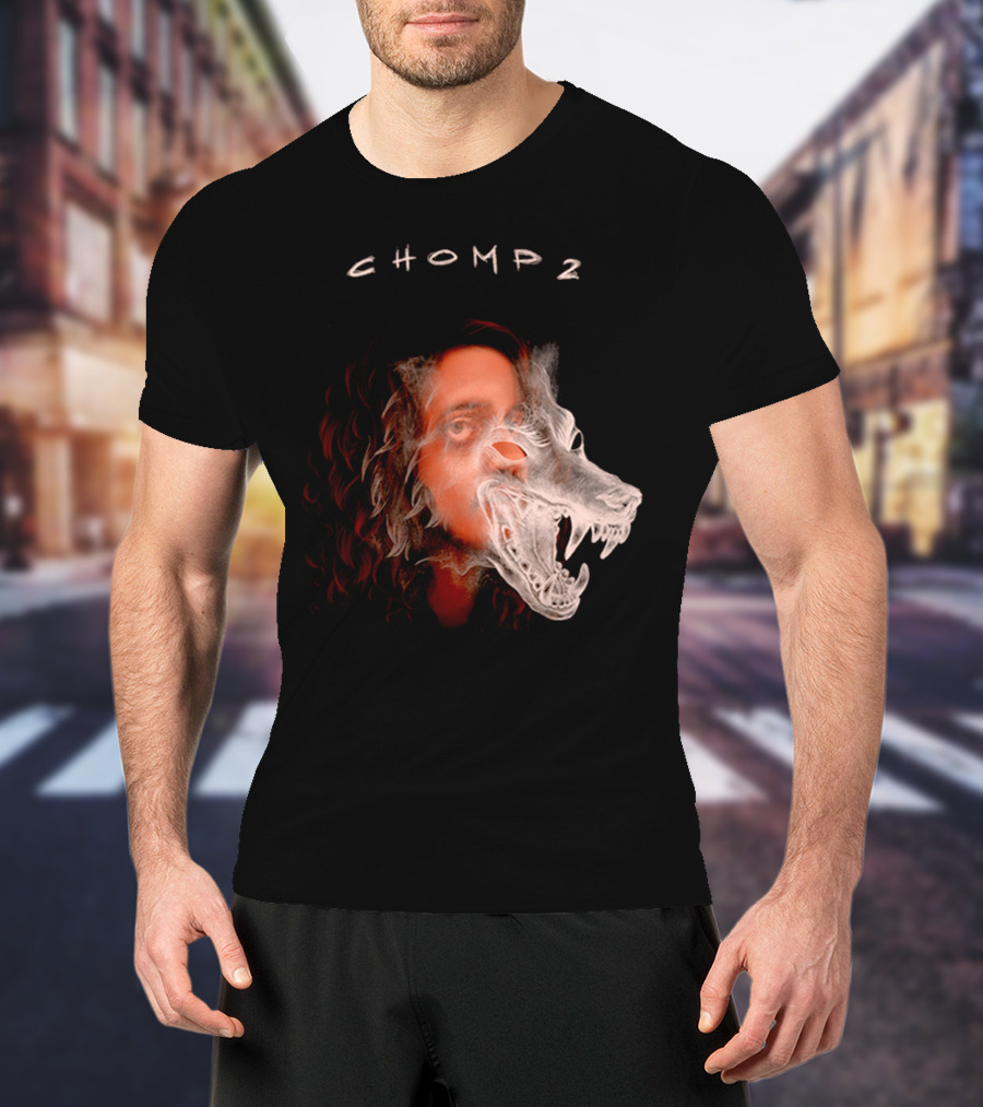 CHOMP 2 Russ Merch Wolf Overlay T-Shirt