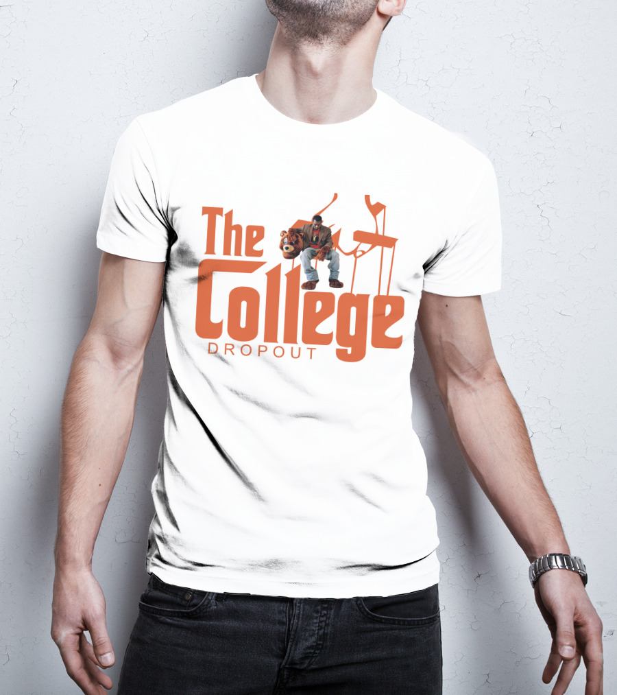 The College Dropout Godfather Parody Art Featuring Iconic Bear Puppet Strings T-Shirt