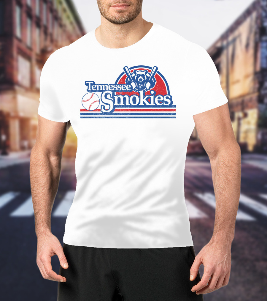 Tennessee Smokies Bear Baseball Retro T-Shirt