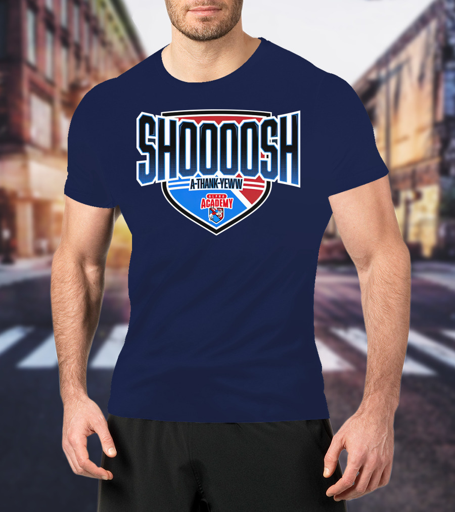 Alpha Academy Shoooosh A Thank Yeww Shield T-Shirt