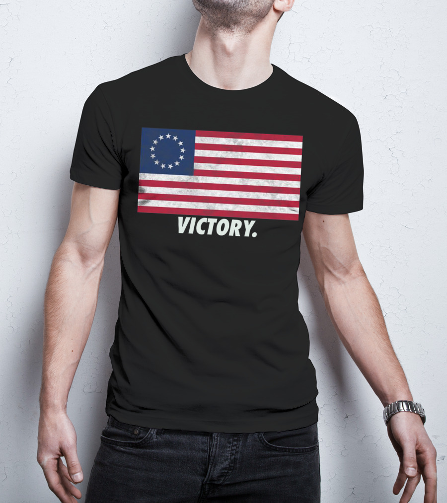 Betsy Ross Flag Victory T-Shirt