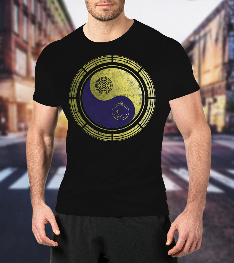 Dimension 20 Yin Yang Symbol With Intricate Circular T-Shirt
