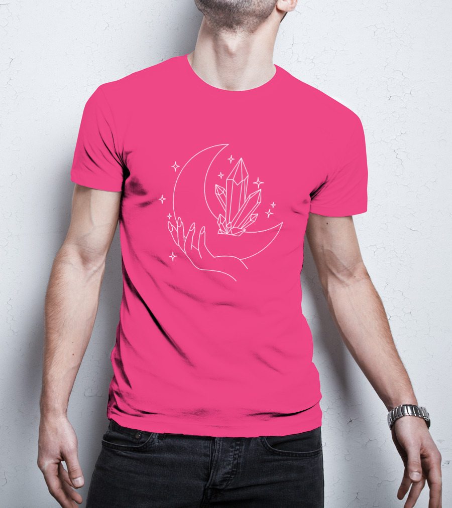 Eleanor Neale Moon Crystal Hand Stars Merch T-Shirt