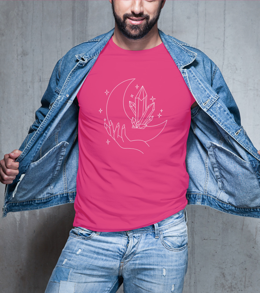 Eleanor Neale Moon Crystal Hand Stars Merch T-Shirt