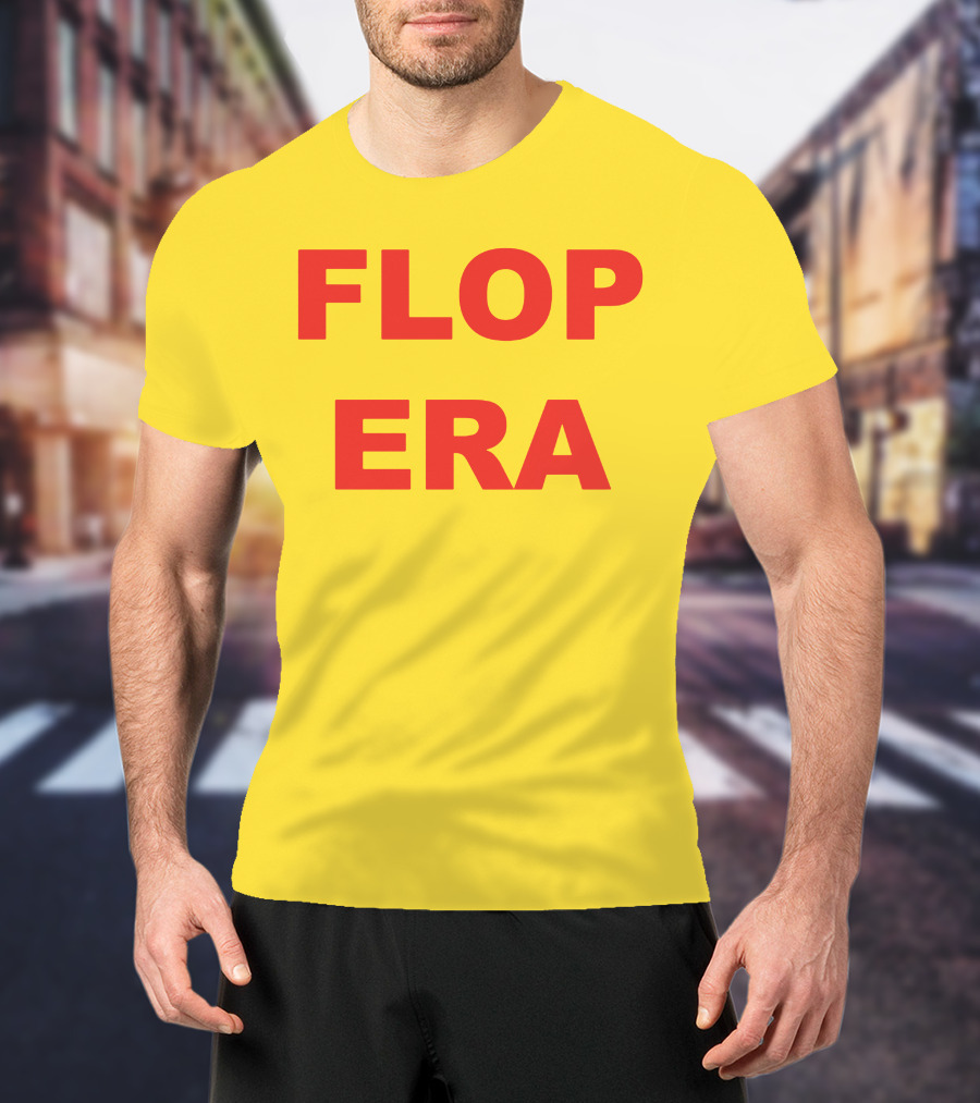 FLOP ERA Yellow Background T-Shirt