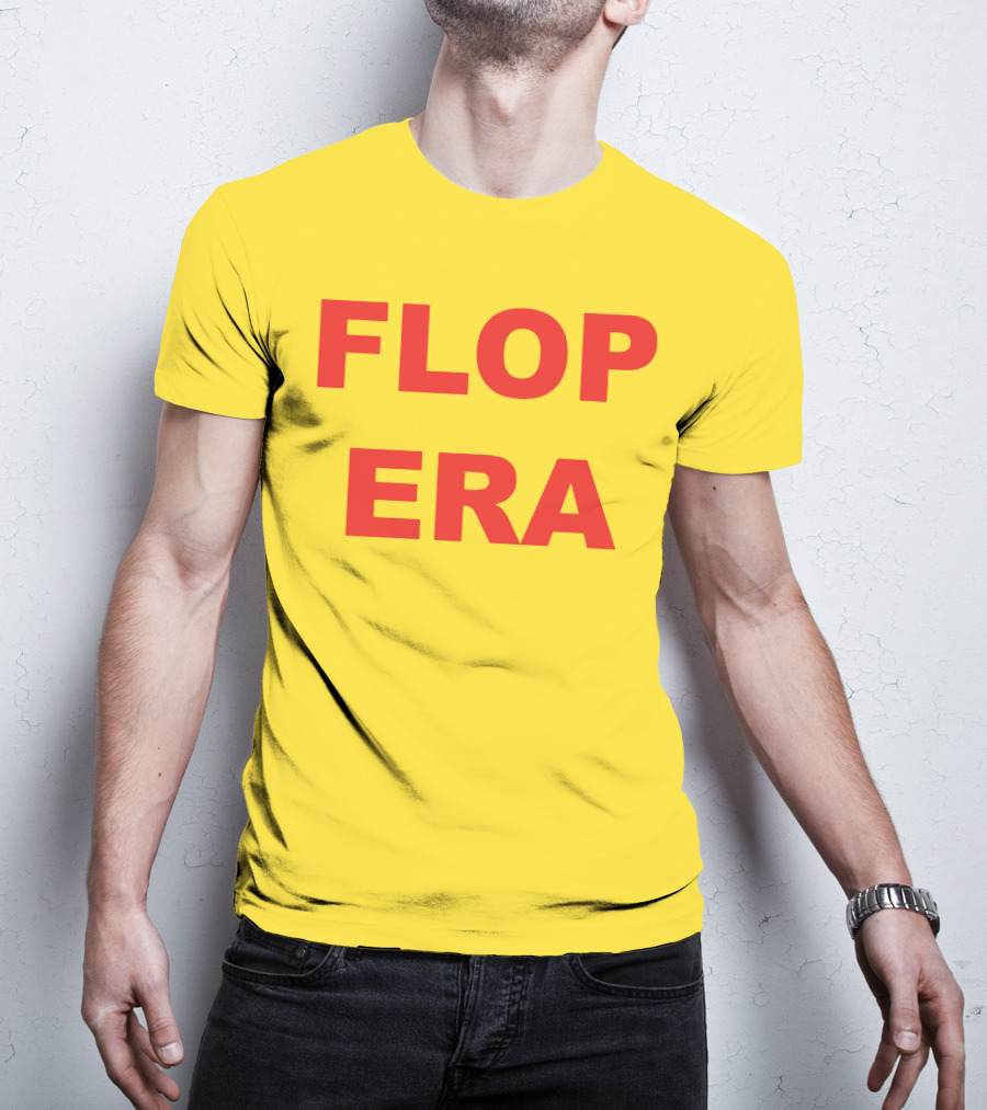 FLOP ERA Yellow Background T-Shirt