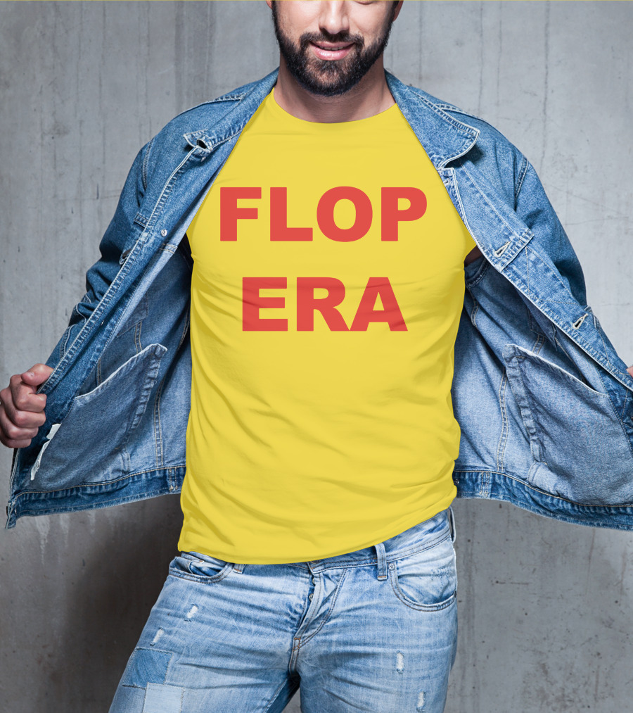 FLOP ERA Yellow Background T-Shirt