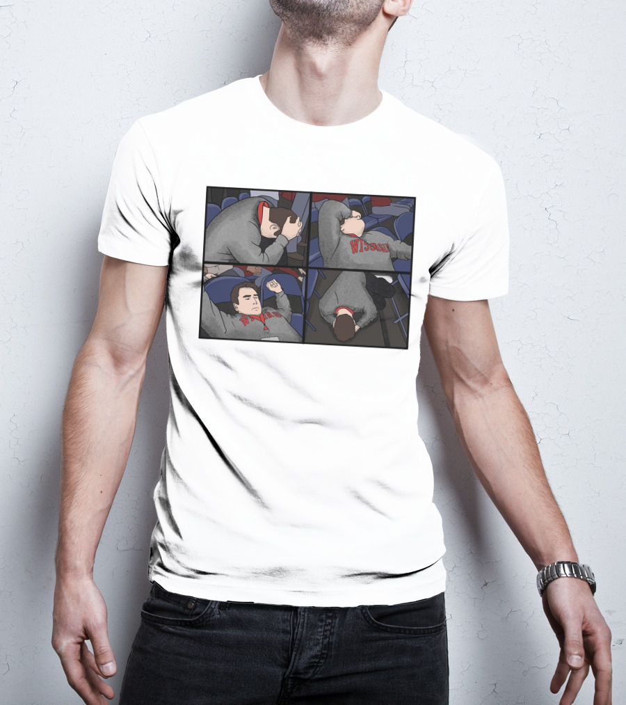Pardon My Meltdown Wisconsin Fans Comic Panel T-Shirt