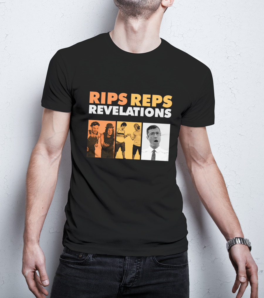 Letterkenny Problems Rips Reps Revelations Black And White And Color Characters T-Shirt