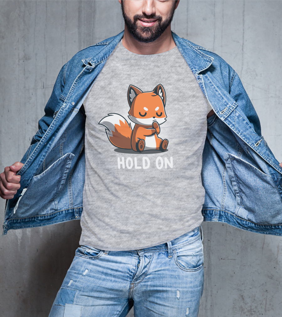 TeeTurtle Hold On Let Me Overthink This Fox T-Shirt
