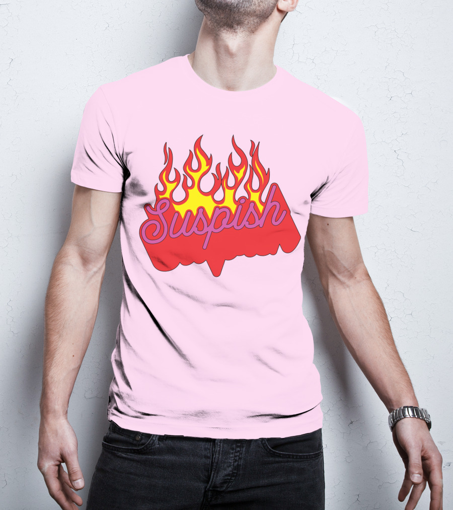 Bailey Sarian Suspish Flame Light Pink T-Shirt