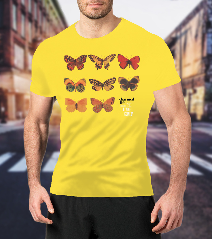 Charmed Life The Best Of The Divine Comedy Butterflies T-Shirt