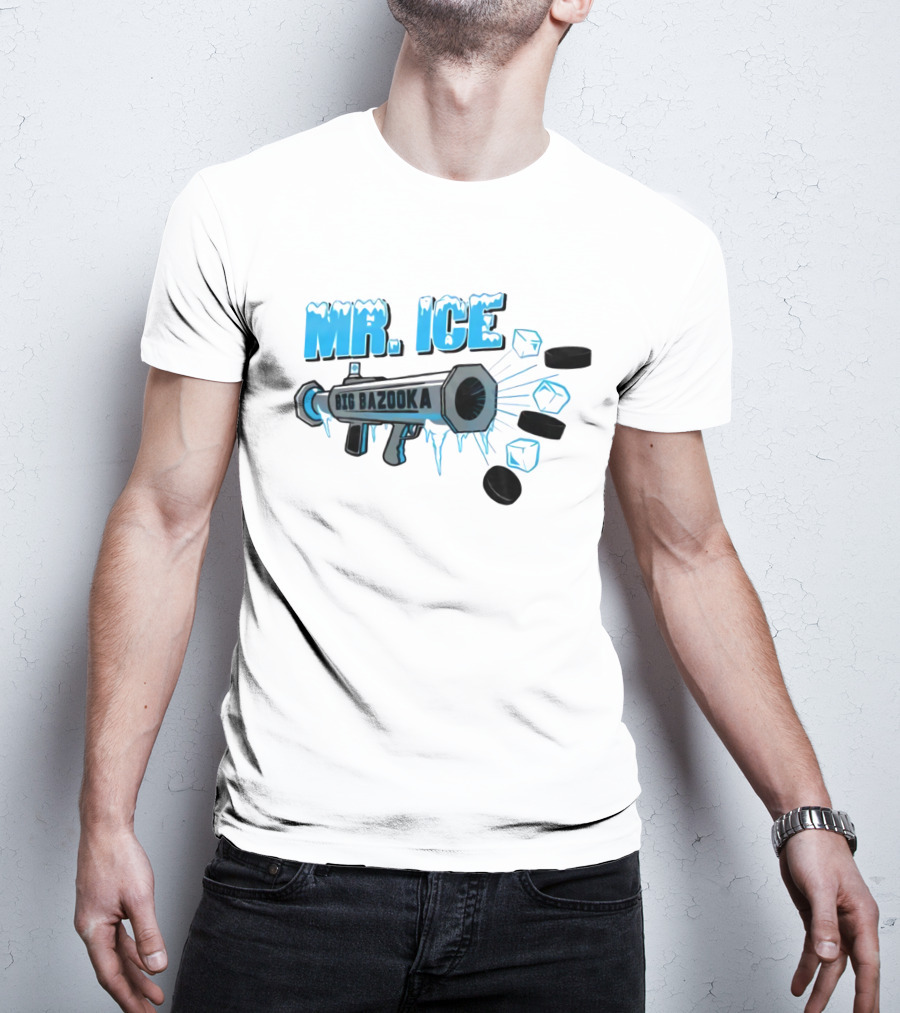 MR. ICE Big Bazooka With Ice Cubes And Pucks T-Shirt