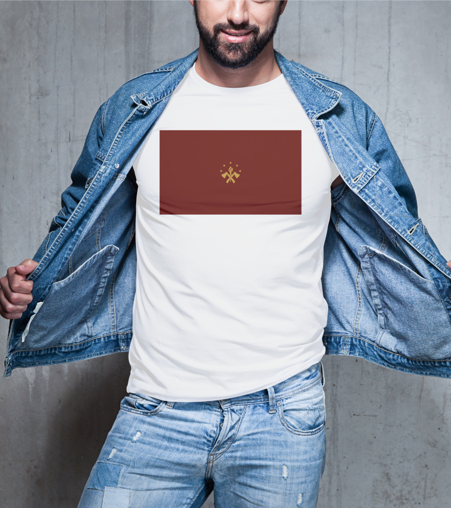 Tariq Nasheed Foundational Black American Flag Brown And Gold T-Shirt