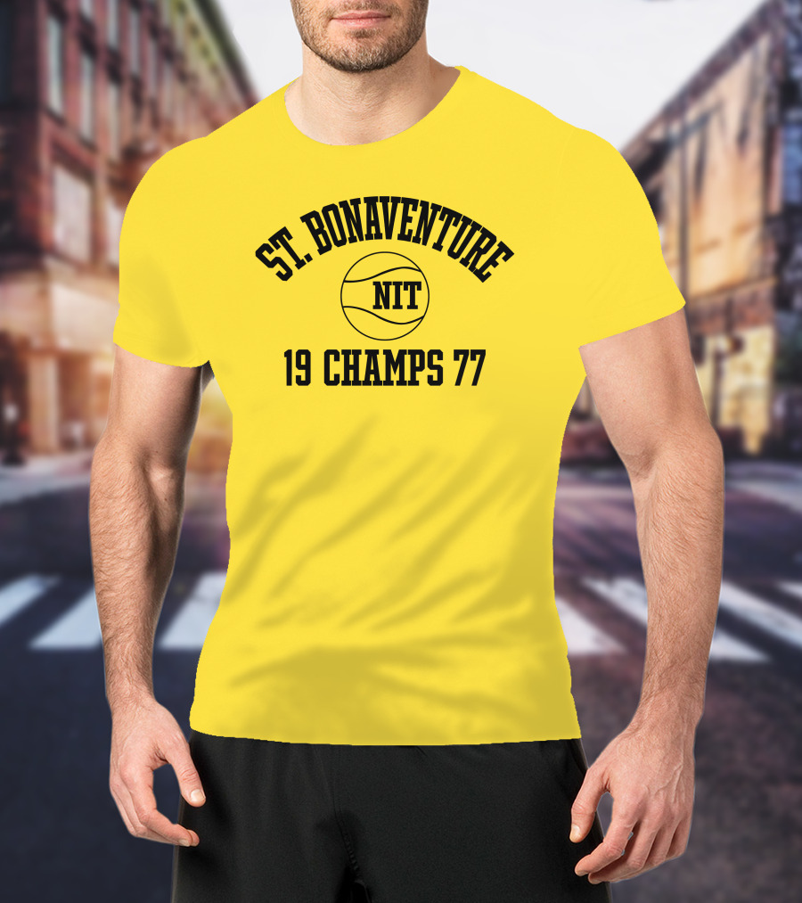 St. Bonaventure NIT 19 Champs 77 Basketball T-Shirt