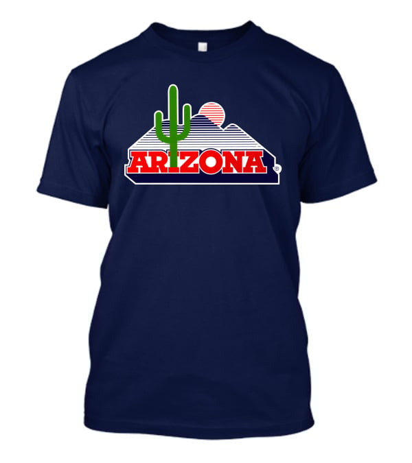 Arizona Desert Landscape With Cactus And Mountain T-Shirt