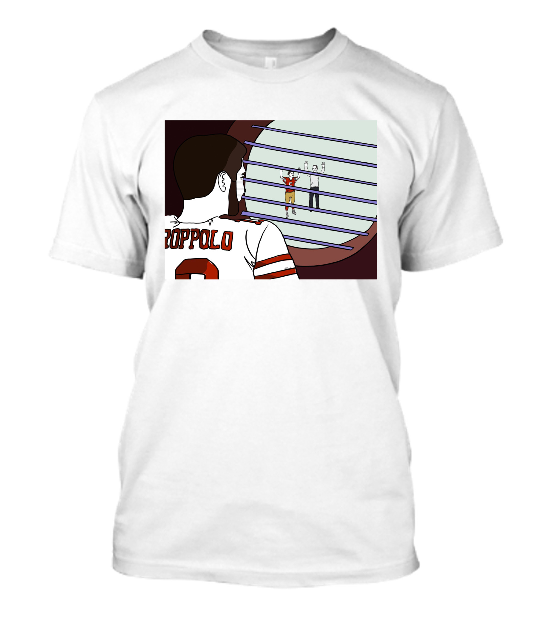 Jimmy Garoppolo Drawing Series Day 51 Every Day Until Traded T-Shirt