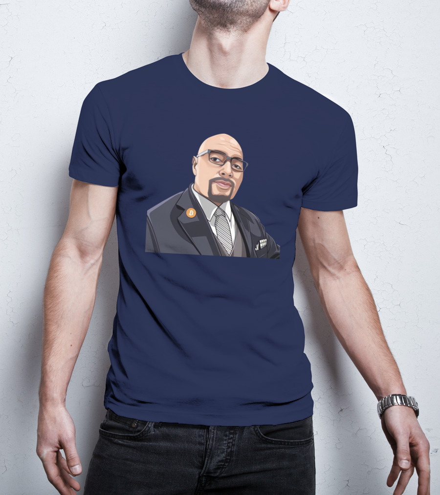 Lord Fusitu'a Bitcoin Enamel Pin Suit And Tie T-Shirt