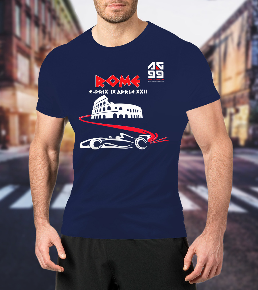 Rome E-Prix IX Aprile XXII AG99 Official Fan Club Antonio Giovinazzi T-Shirt
