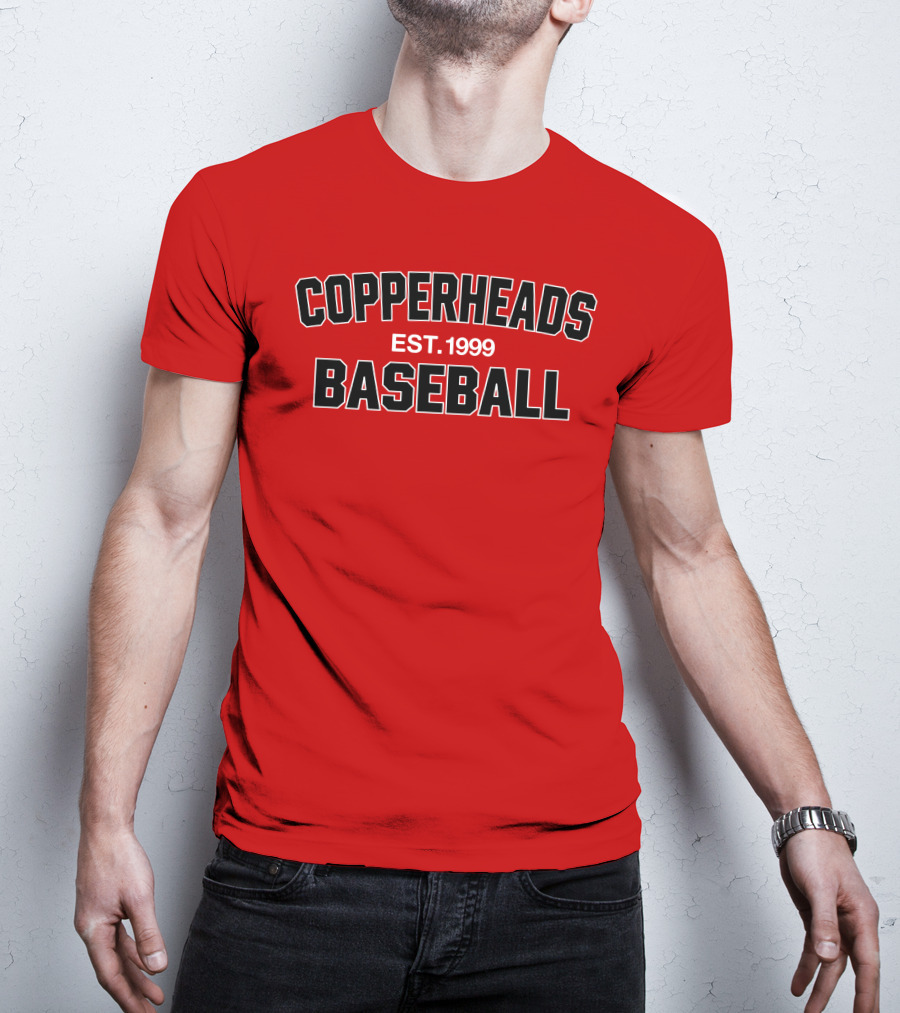 Copperheads Est 1999 Baseball Team Logo T-Shirt