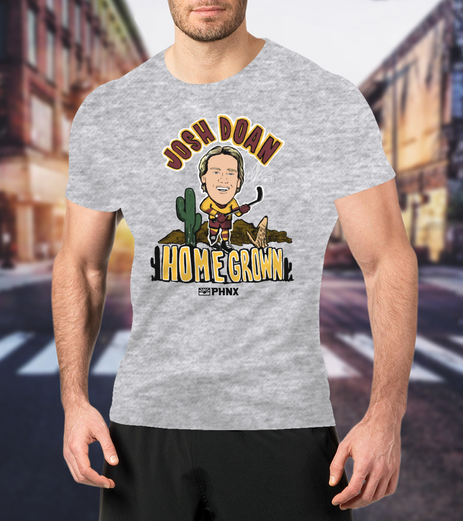 Josh Doan Homegrown PHNX Cactus Desert Hockey T-Shirt