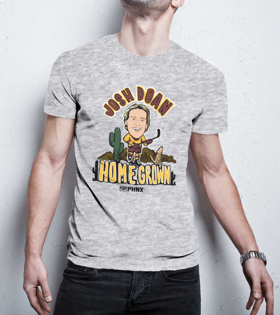 Josh Doan Homegrown PHNX Cactus Desert Hockey T-Shirt