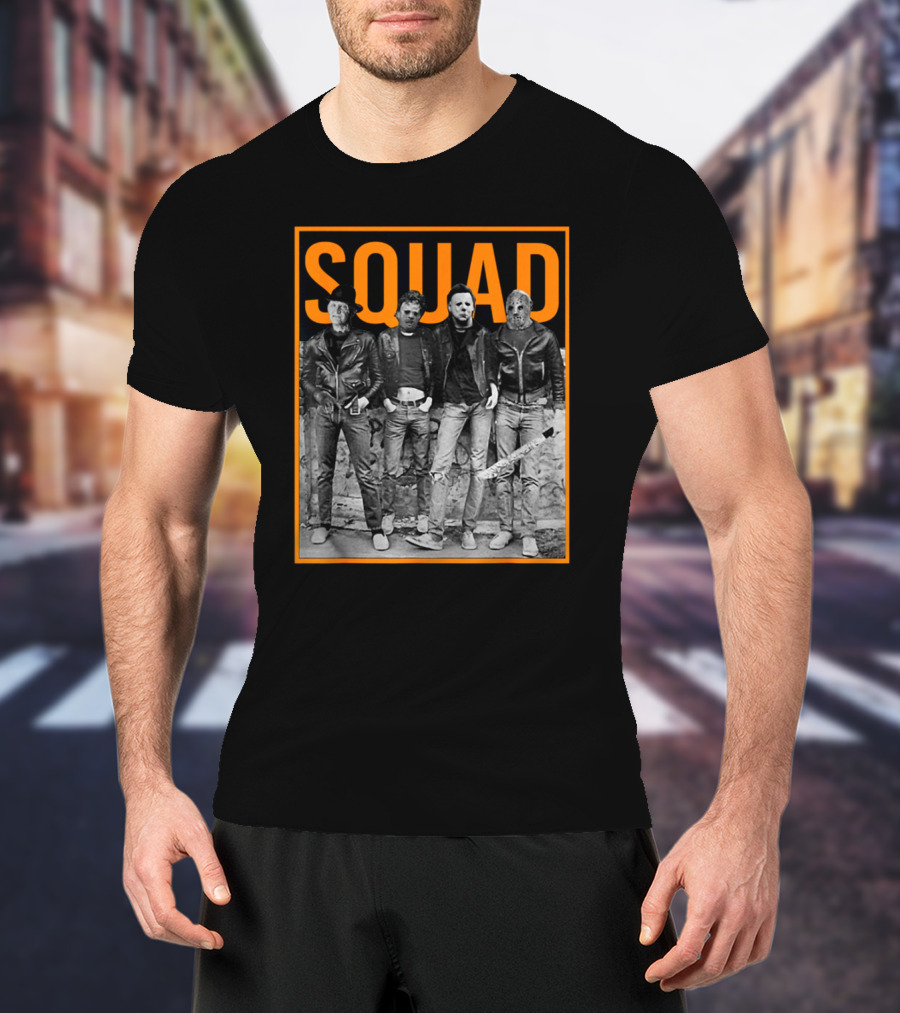 SQUAD Jason Halloween Horror Icons Group T-Shirt