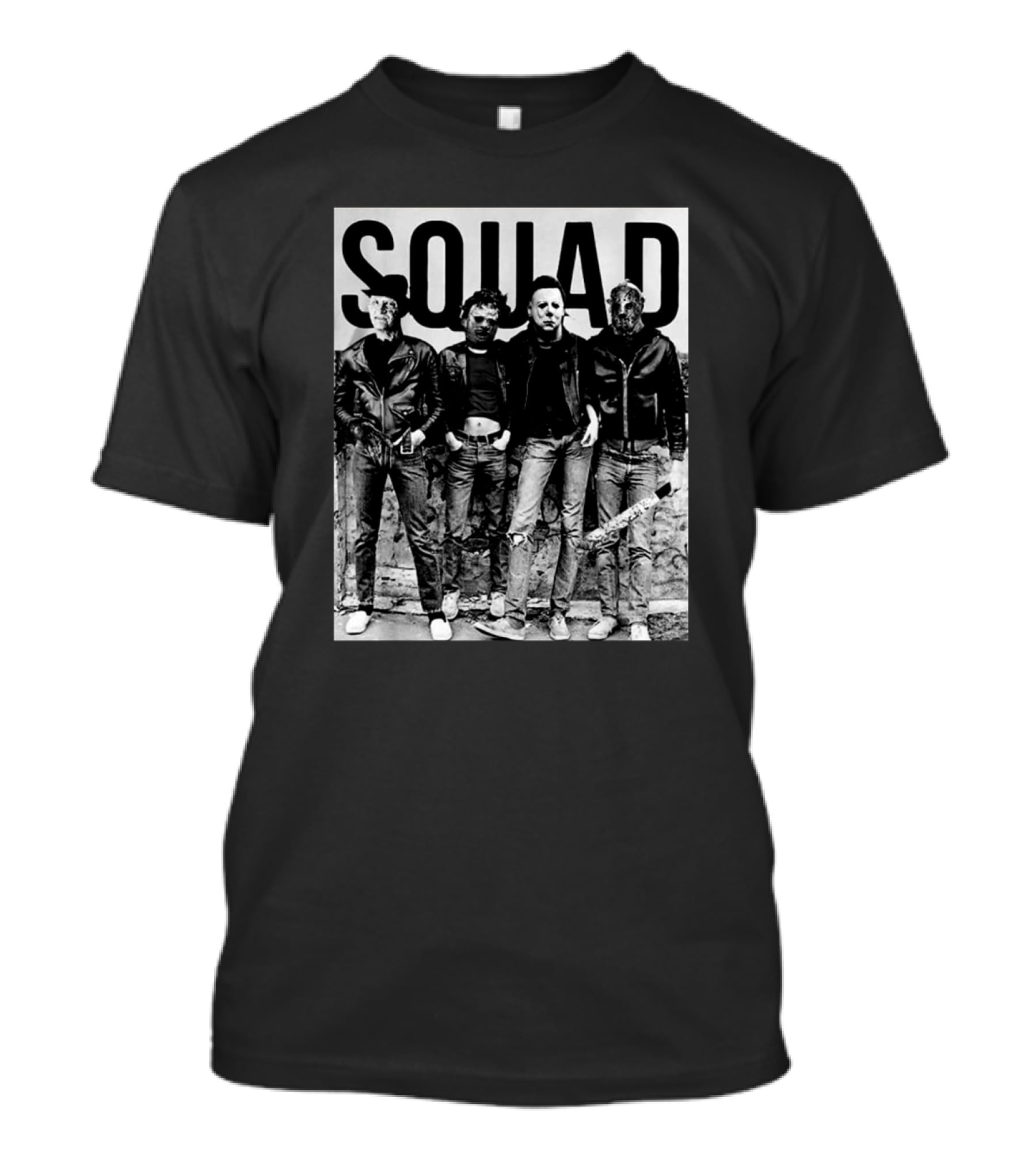 Jason Squad Horror Movie Icons Halloween Scary Funny T-Shirt
