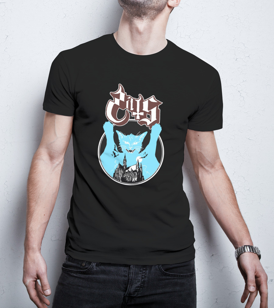 Opussy Cat Gothic Cathedral T-Shirt