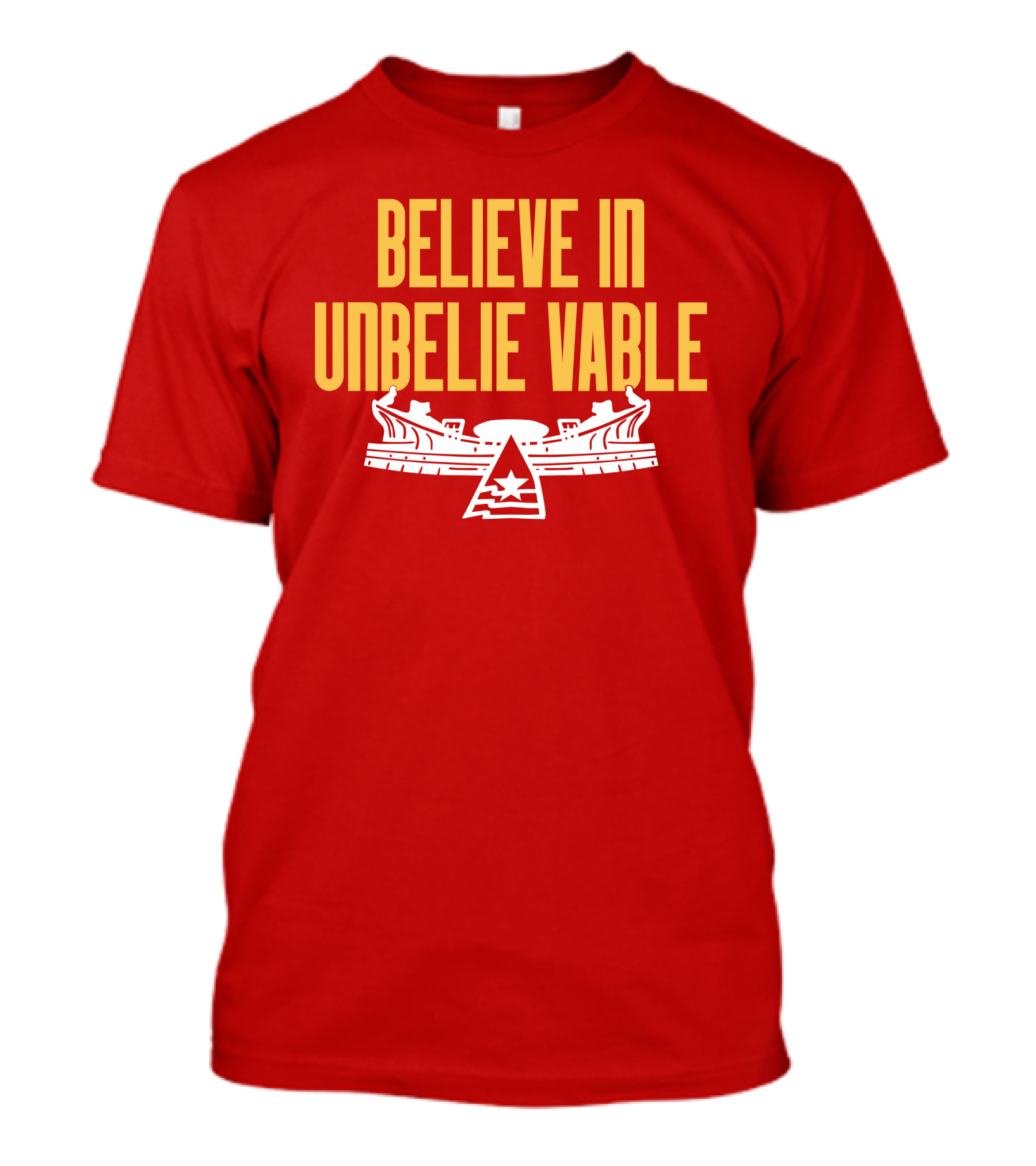 Kansas City Chiefs Believe In Unbelievable Stadium Emblem T-Shirt
