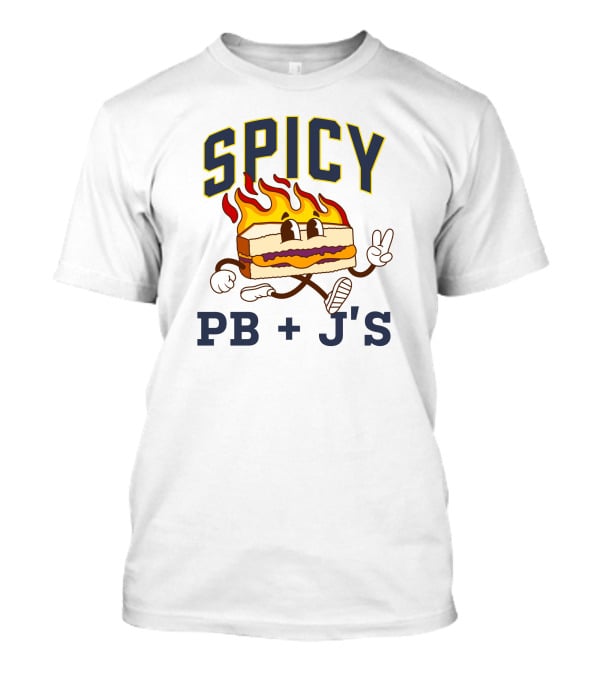 Spicy PB + J's Flaming Sandwich Character T-Shirt