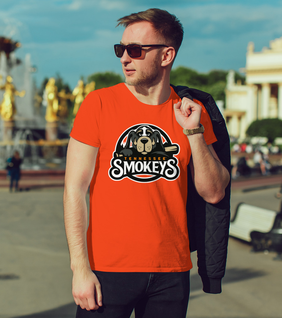 Tennessee Smokeys Baseball Team Mascot T-Shirt