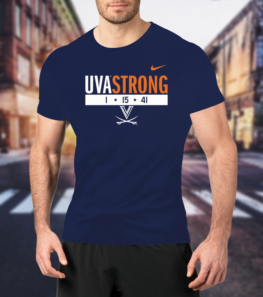 UVA Strong 1 15 41 Basketball Virginia Cavaliers T-Shirt