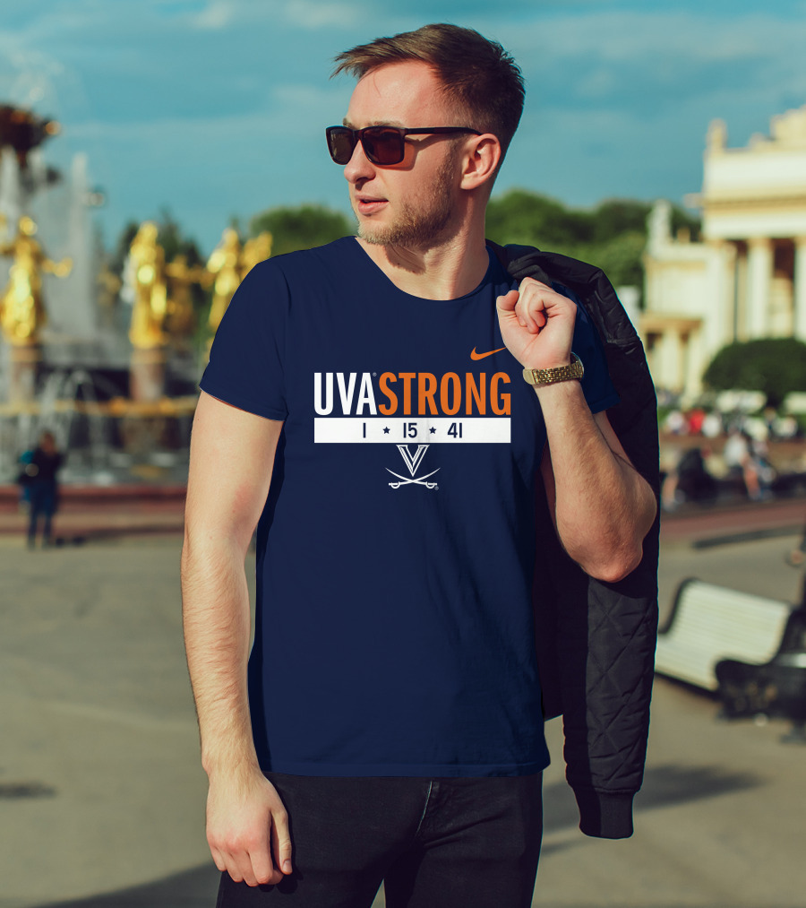 UVA Strong 1 15 41 Basketball Virginia Cavaliers T-Shirt