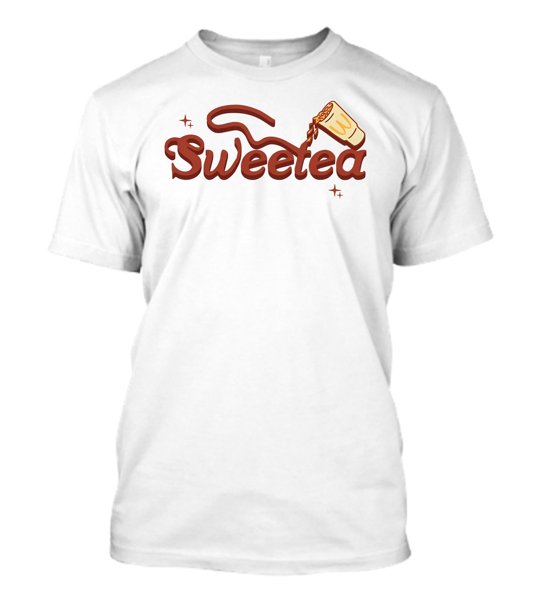 Sweetea Pouring Cup Red Script T-Shirt