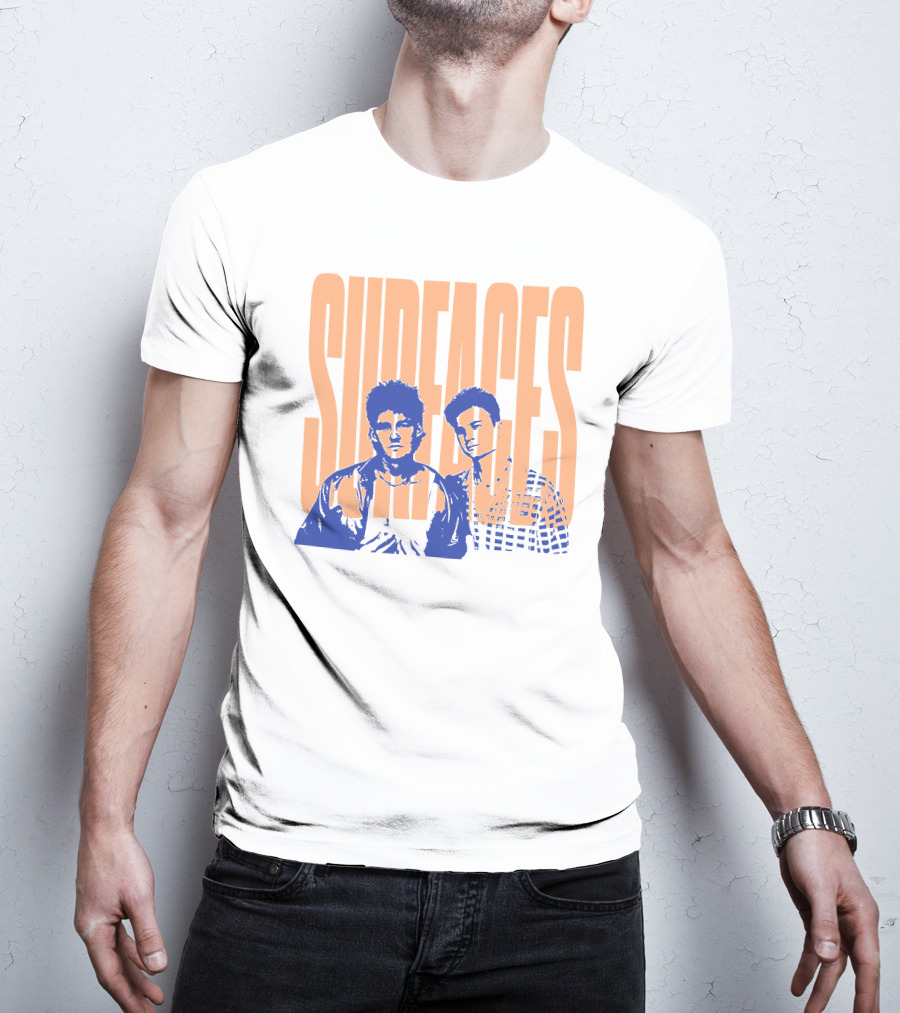 Surfaces Stencil Off White Portrait Bold Typography T-Shirt