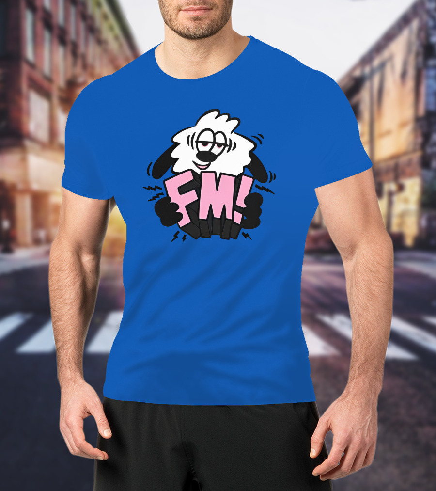 Vs X Verdy FM Cartoon Sheep Complex Con Blue T-Shirt