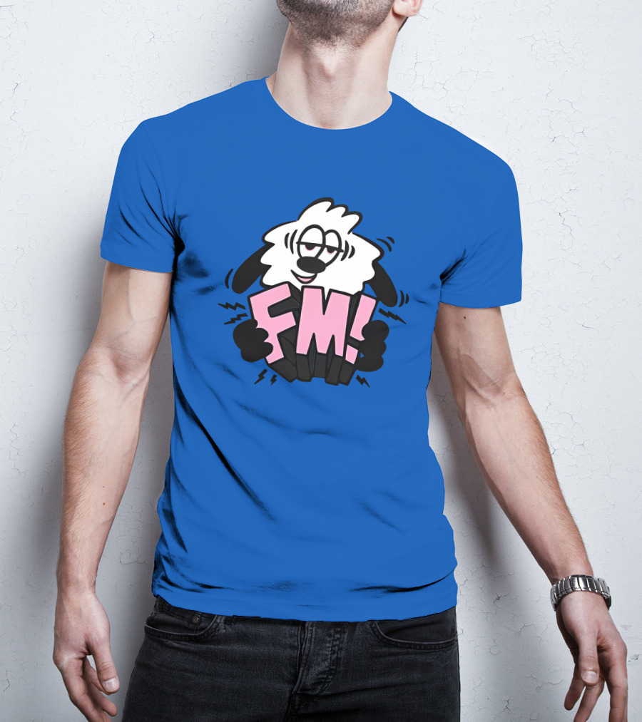 Vs X Verdy FM Cartoon Sheep Complex Con Blue T-Shirt