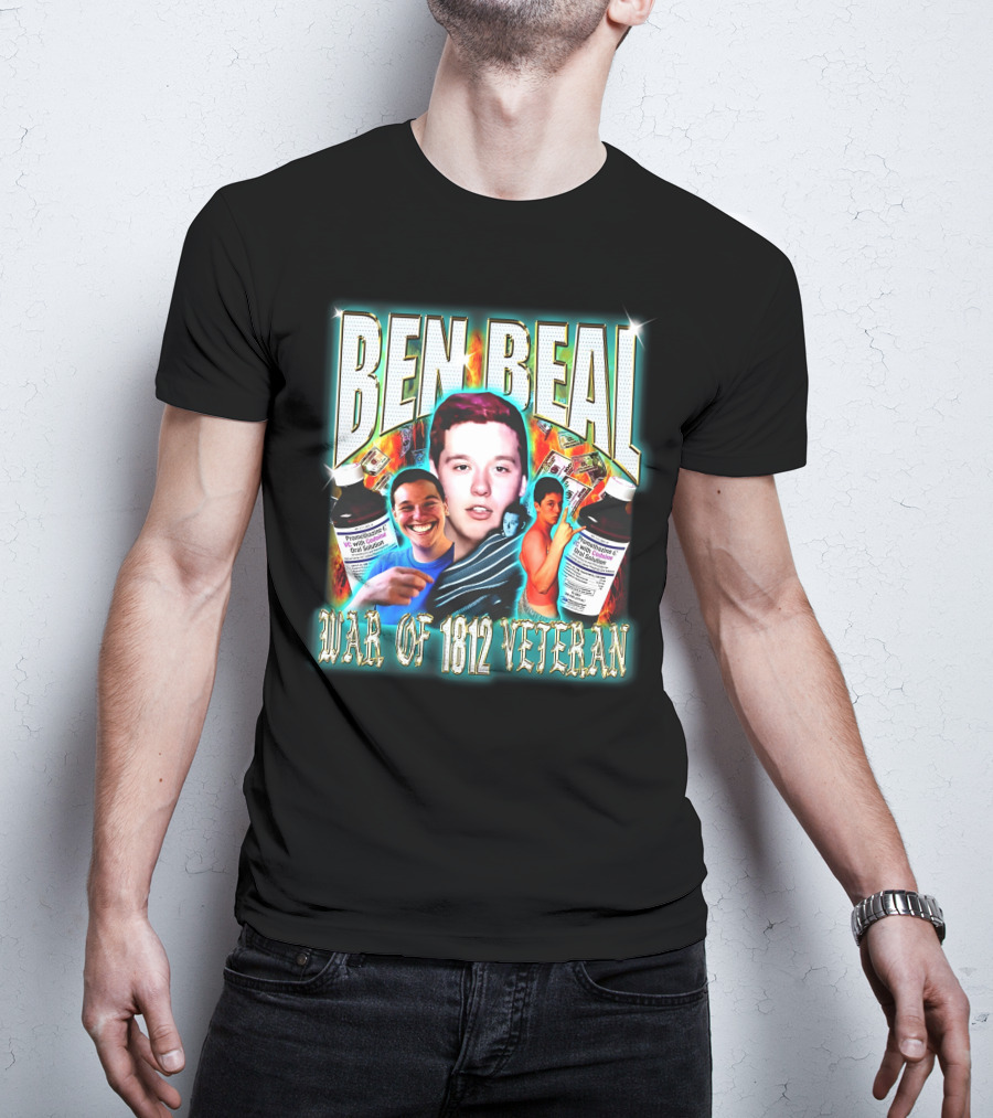 Ben Beal War Of 1812 Veteran Faces And Cough Syrup T-Shirt