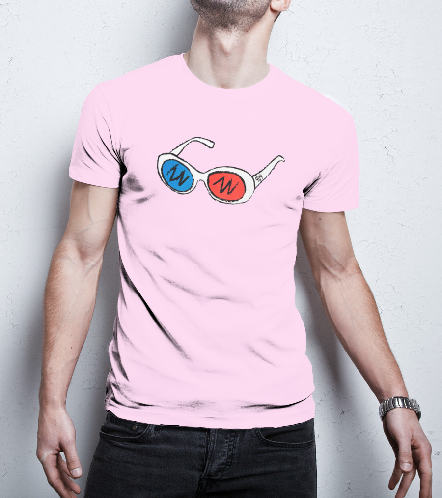 George 3D Goggles Blue Red Lenses T-Shirt